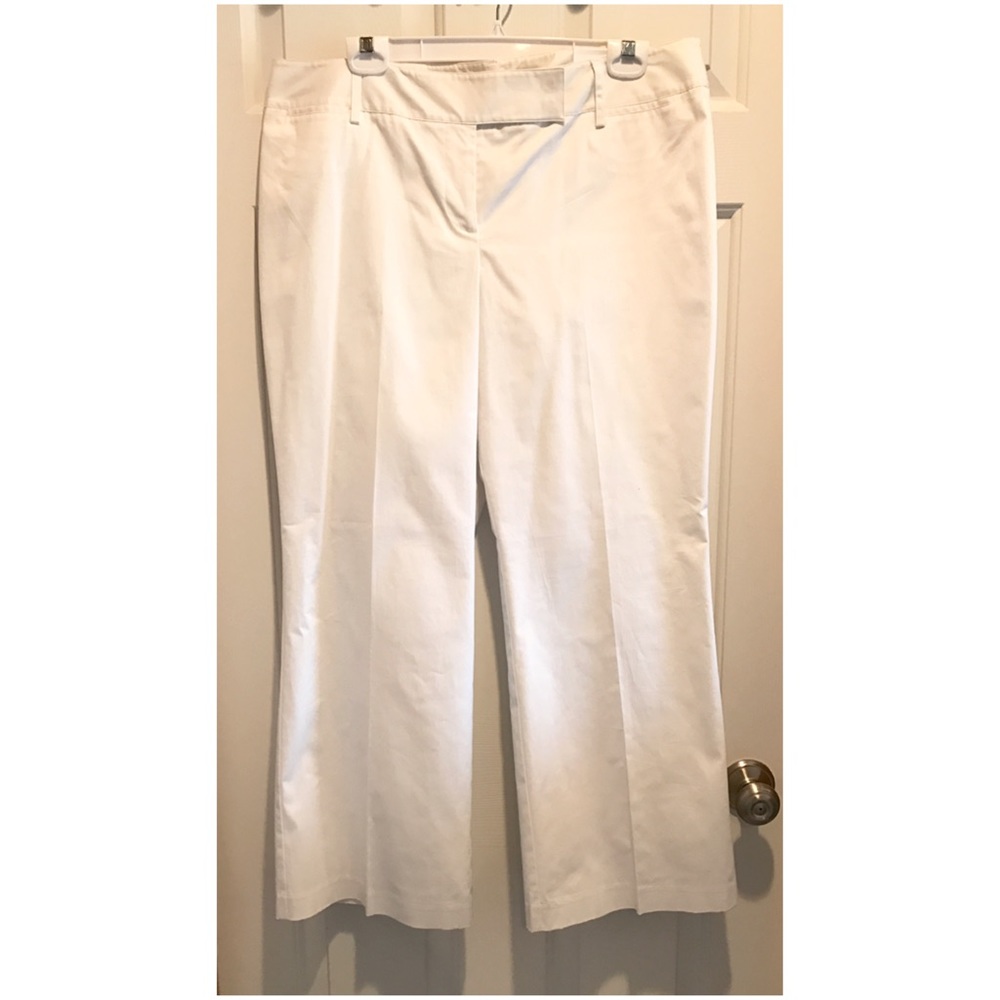 Loft Flare Stretch Trouser Pant Bright White 14