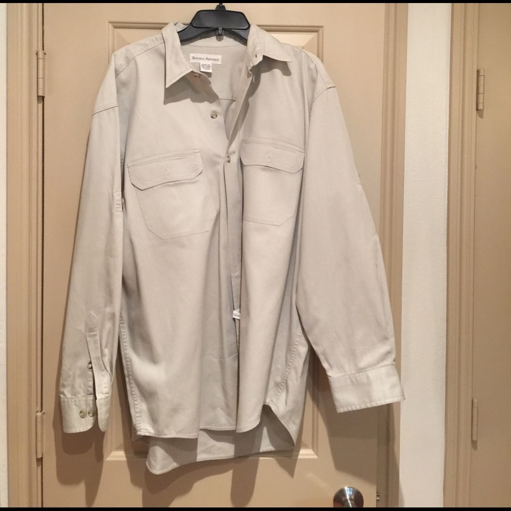 Heavy Cotton Banana Republic Men's Shirt Large