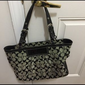 Coach purse black/grey