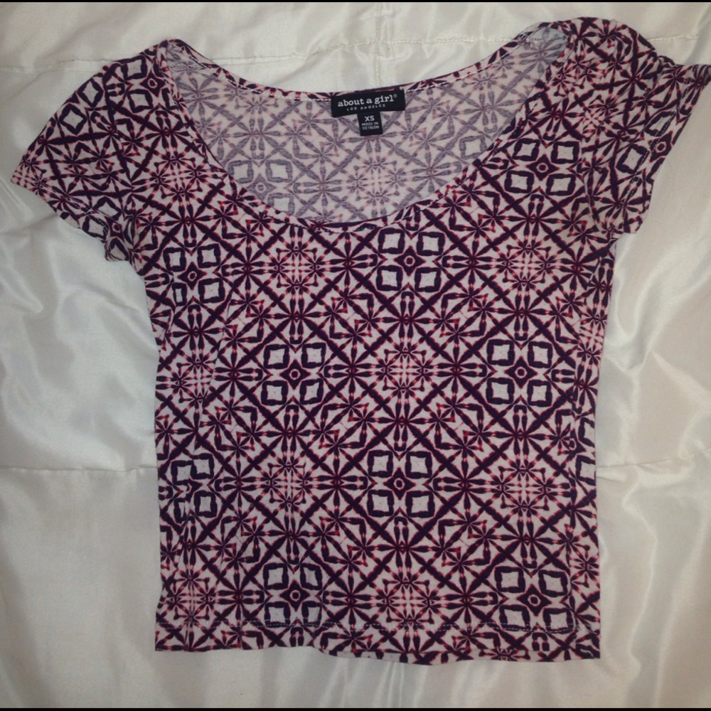 Graphic crop top
