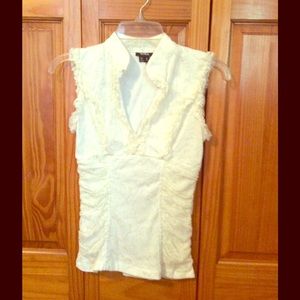 Satin lined lace tank