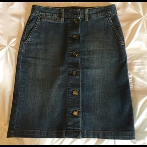 Liz Claiborne Knee Length Jean Skirt