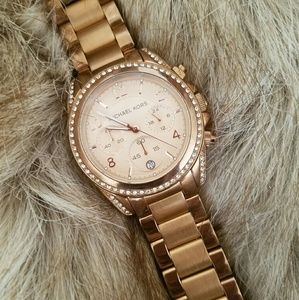 Used Rose Gold  "Blair" Chrono Michael Kors Watch