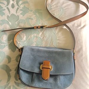 Michael kors cross body suede and leather
