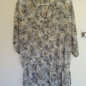 Apt 9 sheer floral blouse