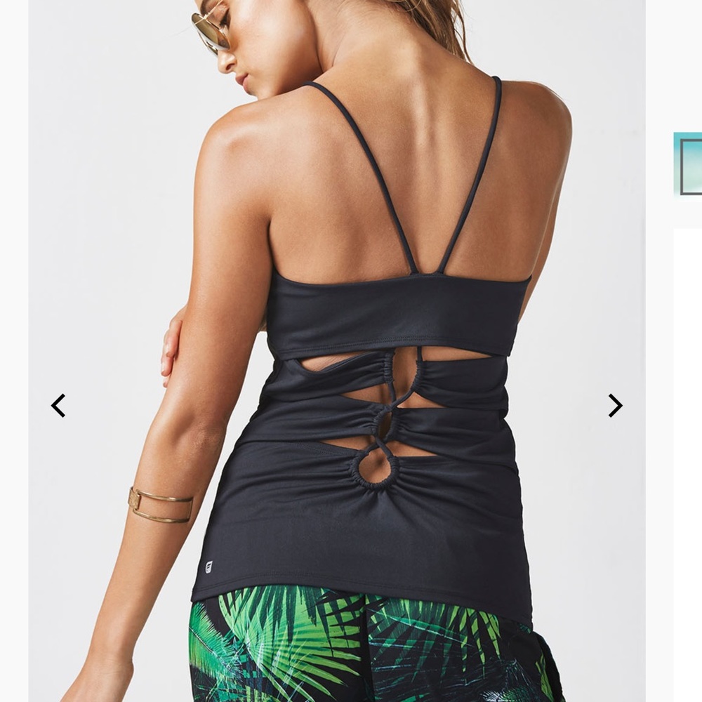 Fabletics Bailey Tank. Black