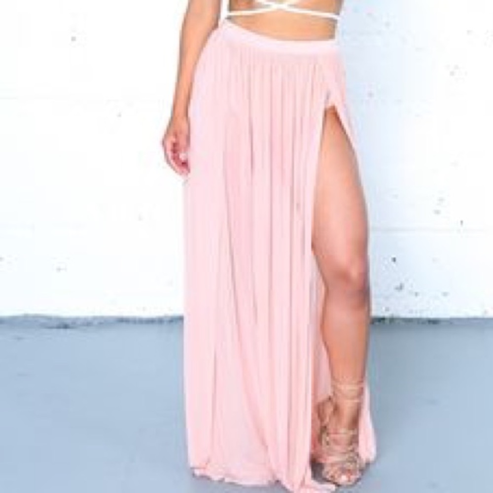 Clothes envy great lengths maxi skirt.