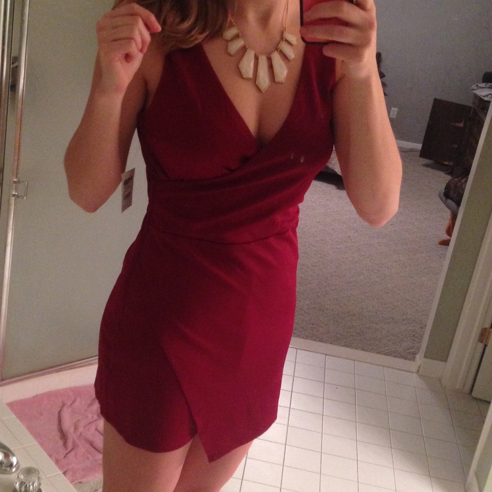 Asymmetrical front dress/romper