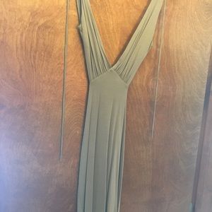 Taupe colored dress
