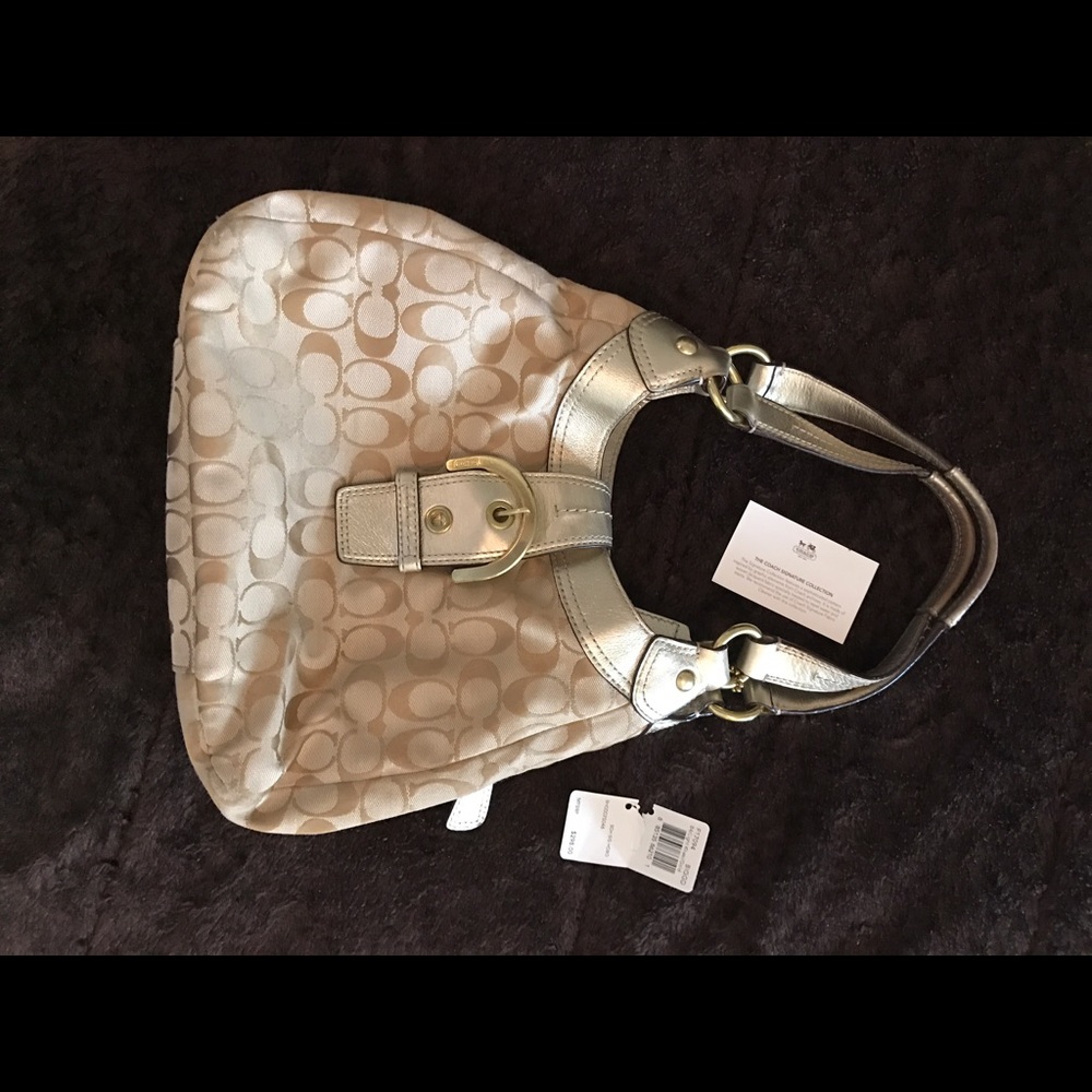AUTHENTIC COACH Signature Hobo Handbag