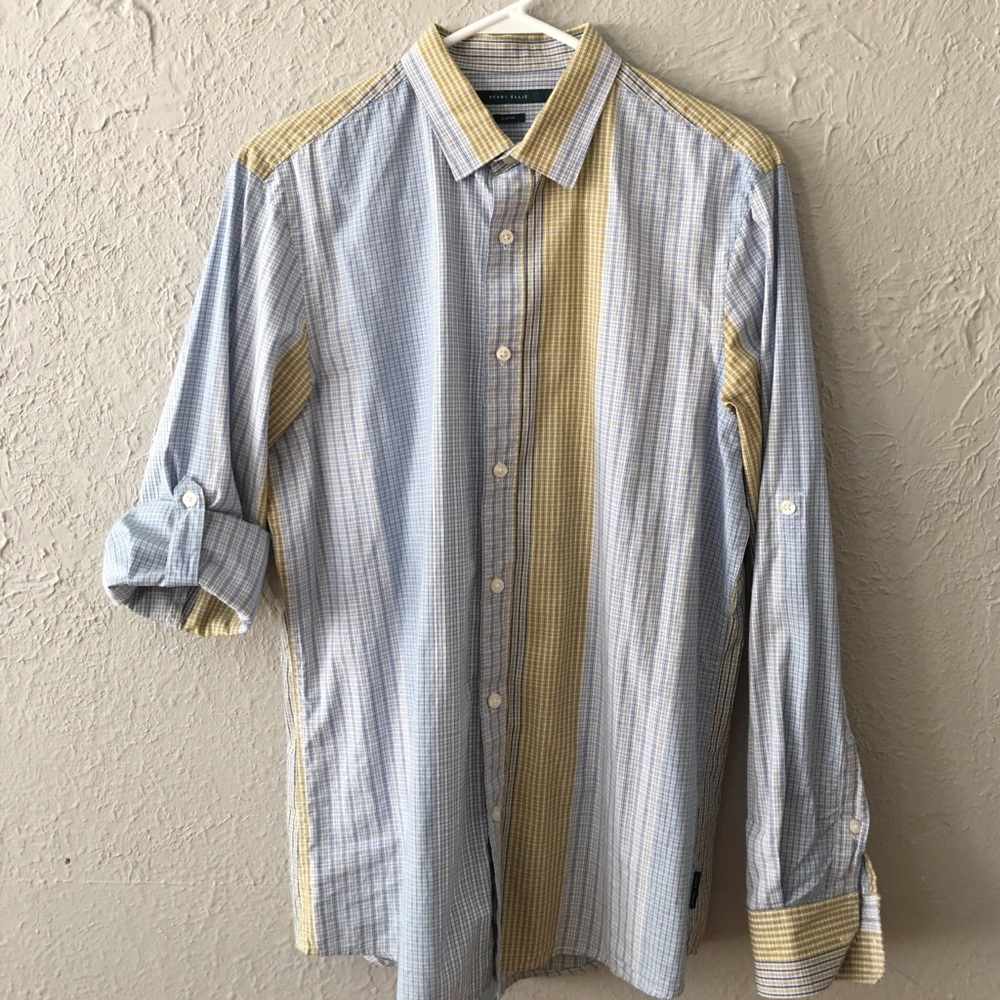 Mens dress shirt, long or half sleeve