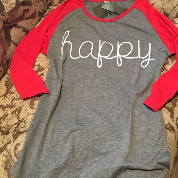 Happy Baseball Tee - Picture 4 of 4