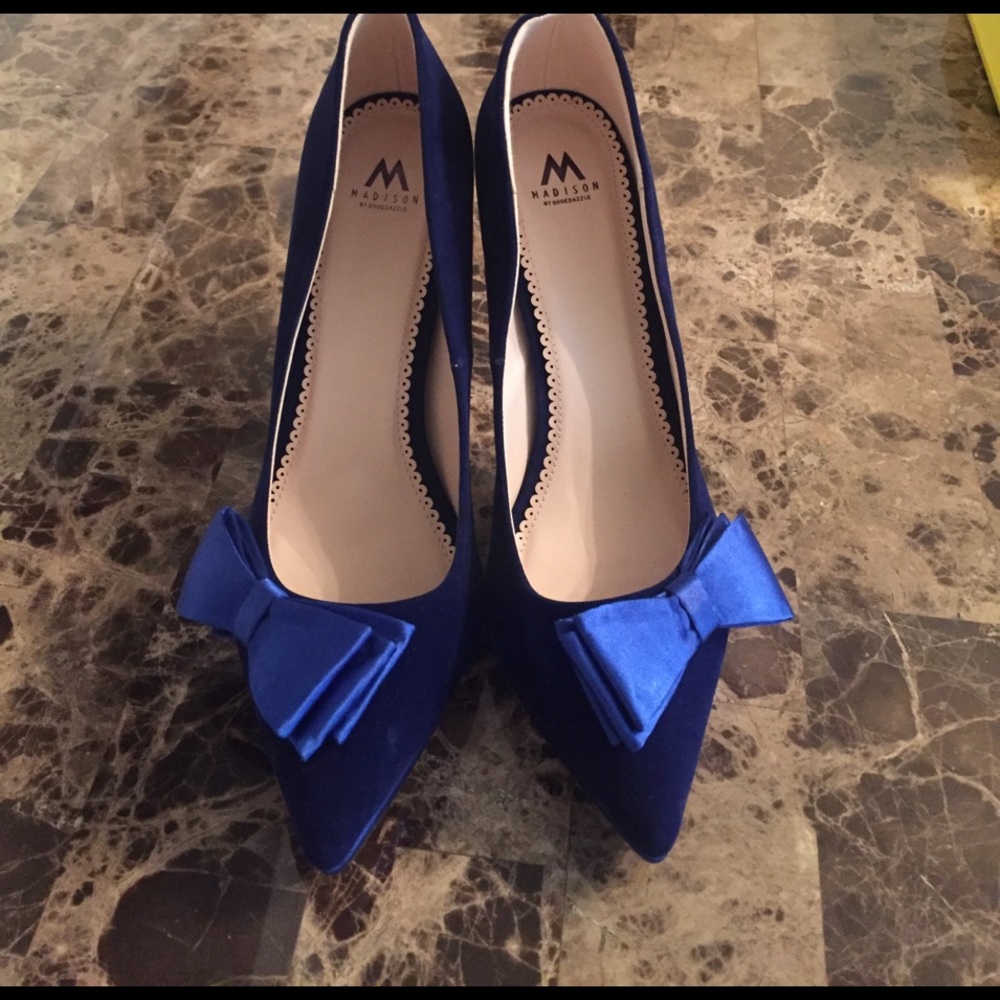 Blue Bow Heel - Robyn