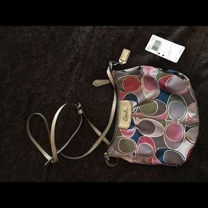 AUTHENTIC COACH Signature Scarf Silky Crossbody