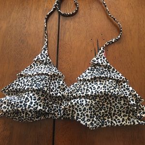 cheetah bathing suit top