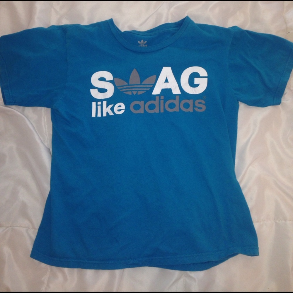 Blue Adidas shirt
