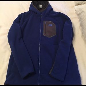 North Face jacket with hoodie.