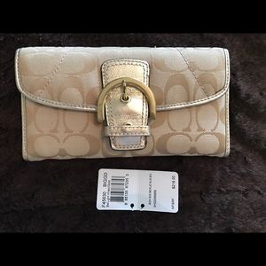 AUTHENTIC COACH Signature Buckle Slim Env Wallet