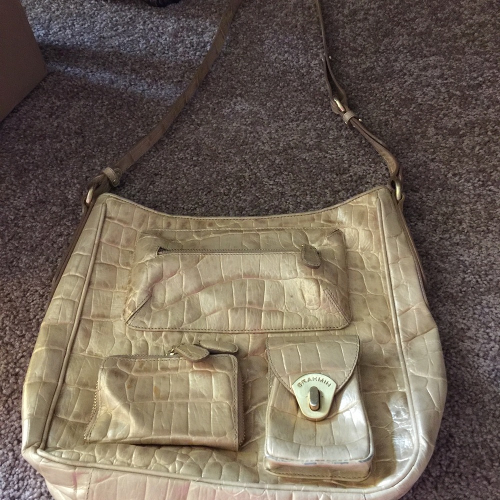 ❤️BRAHMIN❤️ metallic pale gold
