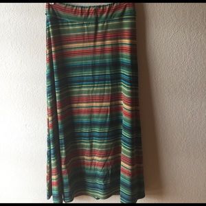 Southwest striped maxi skirt NWOT