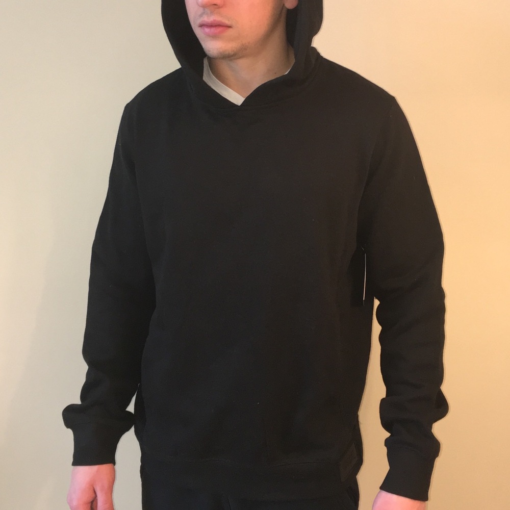 Black hoody sweatshirt