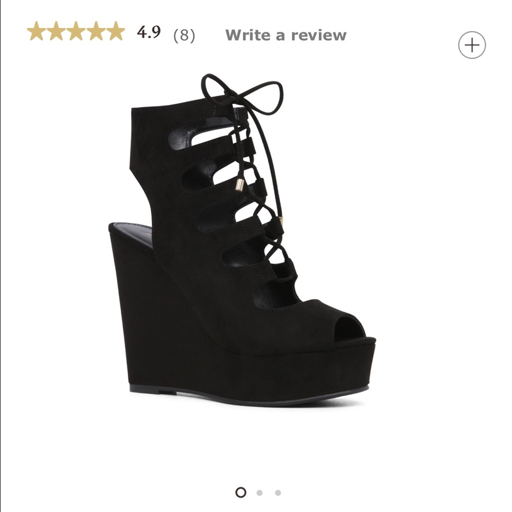 Lace up wedges