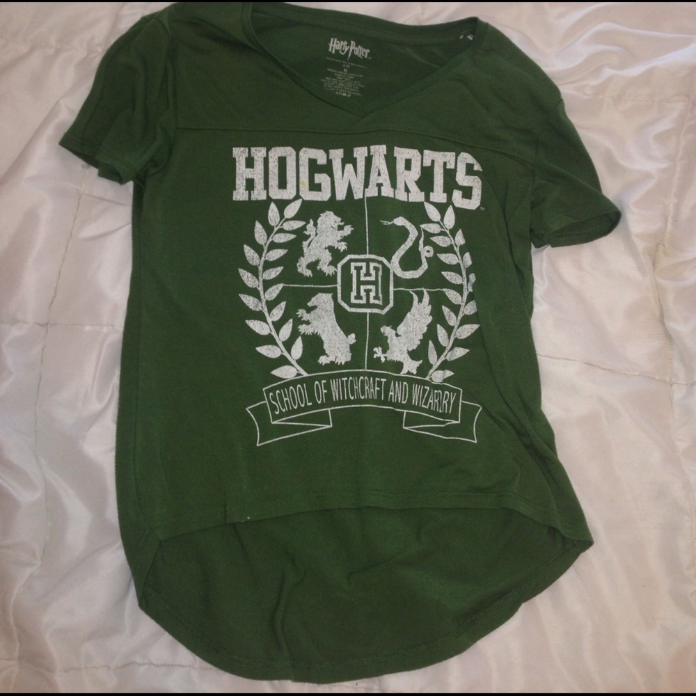 Green Harry Potter Howarts shirt
