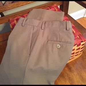 Boys taupe dress pants.