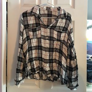 Plaid shirt size l