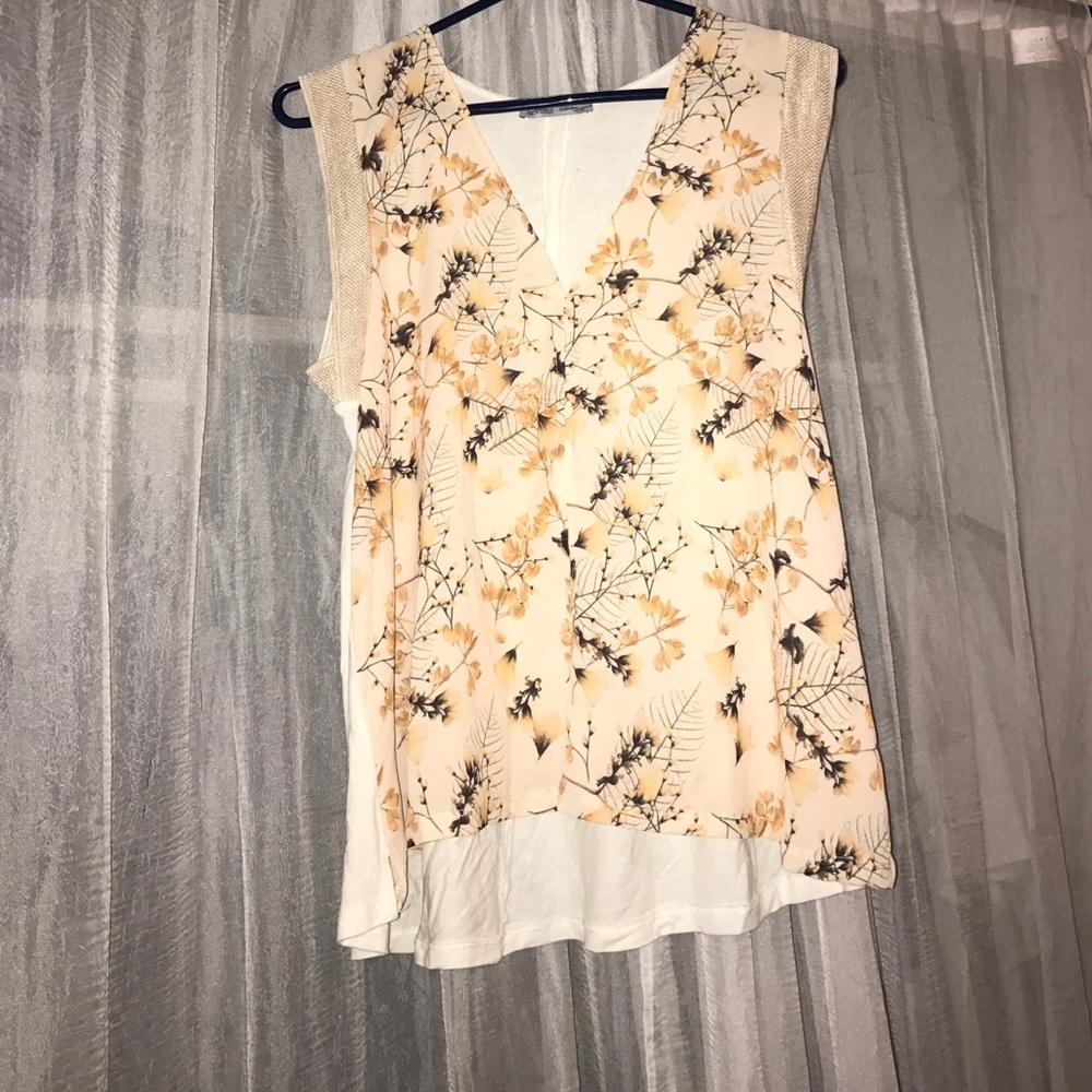 Zara floral tank top