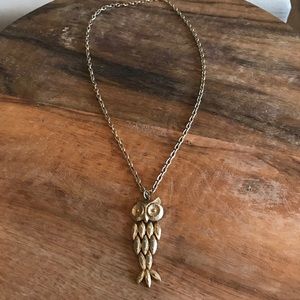 Vintage owl necklace