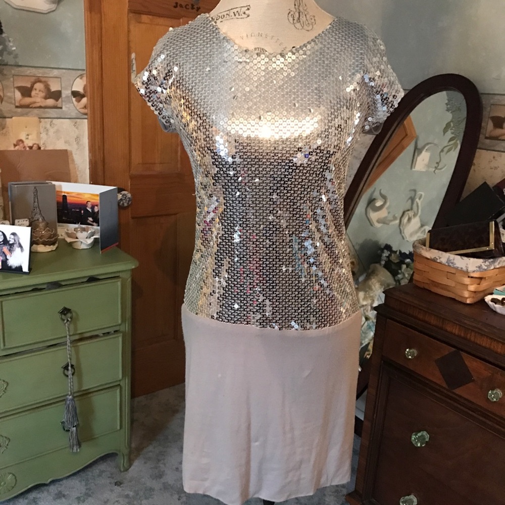 Jersey knit Sequin Dress