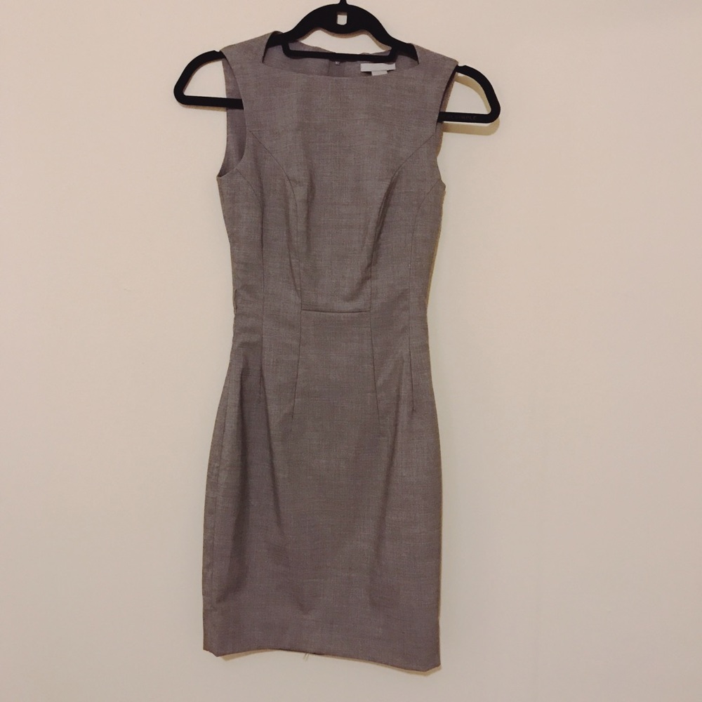 H&M Gray Bodycon Work Dress 2