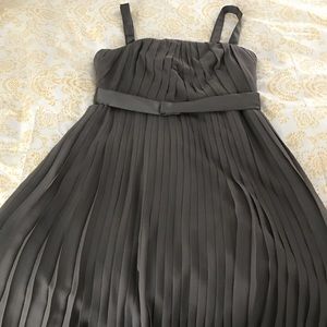 White by Vera Wang Charcoal grey bridesmaid dress