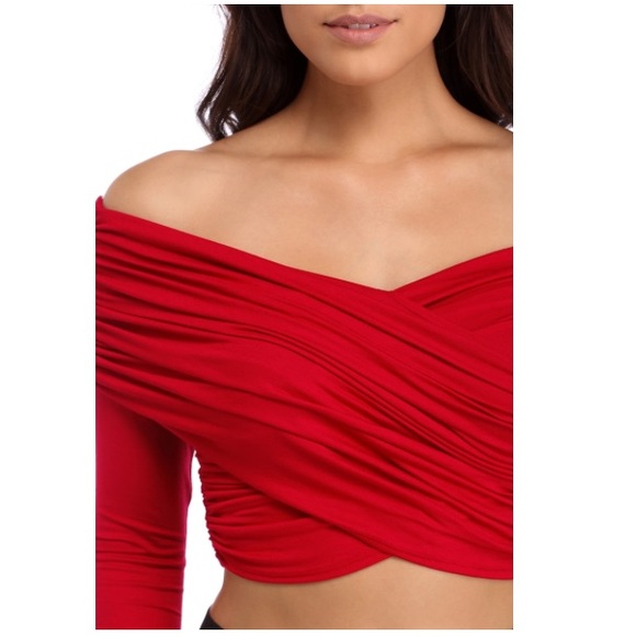 Trendy GREY crop top - Picture 4 of 6