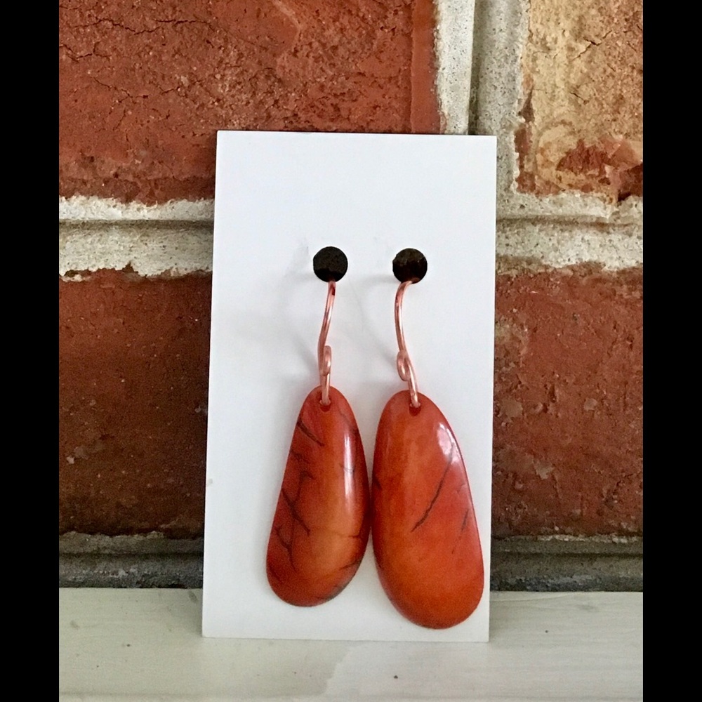Gorgeous 🌈Organic Ivory in Tangerine with Copper!