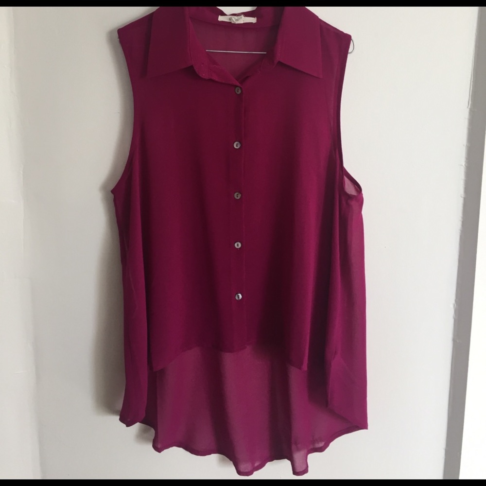 High low collared top!