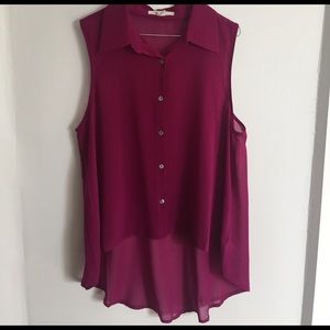 High low collared top!