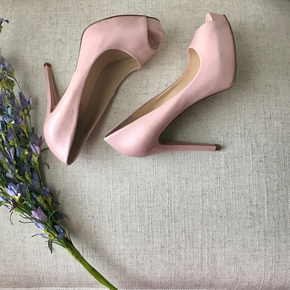 Brand New Blush Peeptoe Pumps
