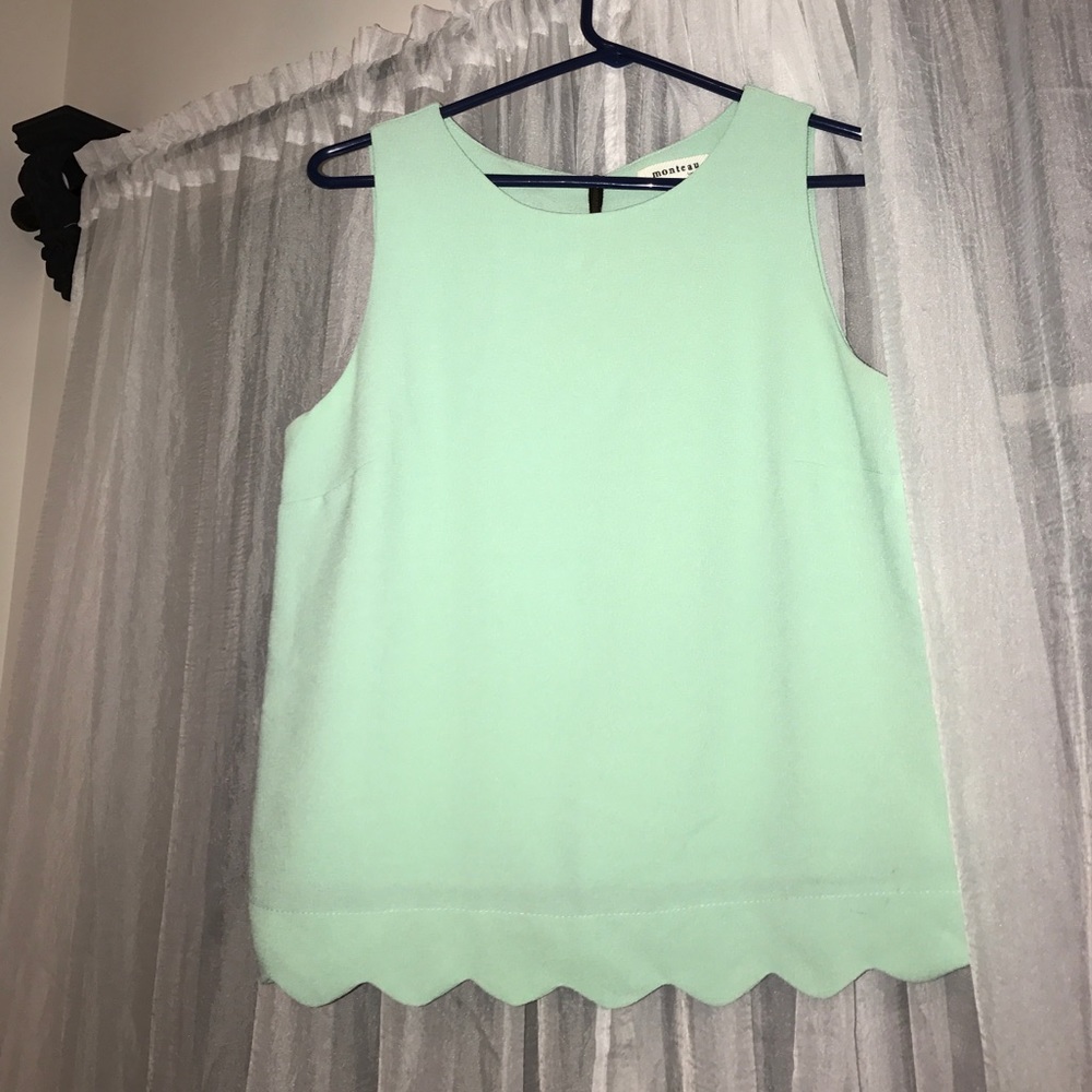 Monteau mint tank top