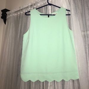 Monteau mint tank top