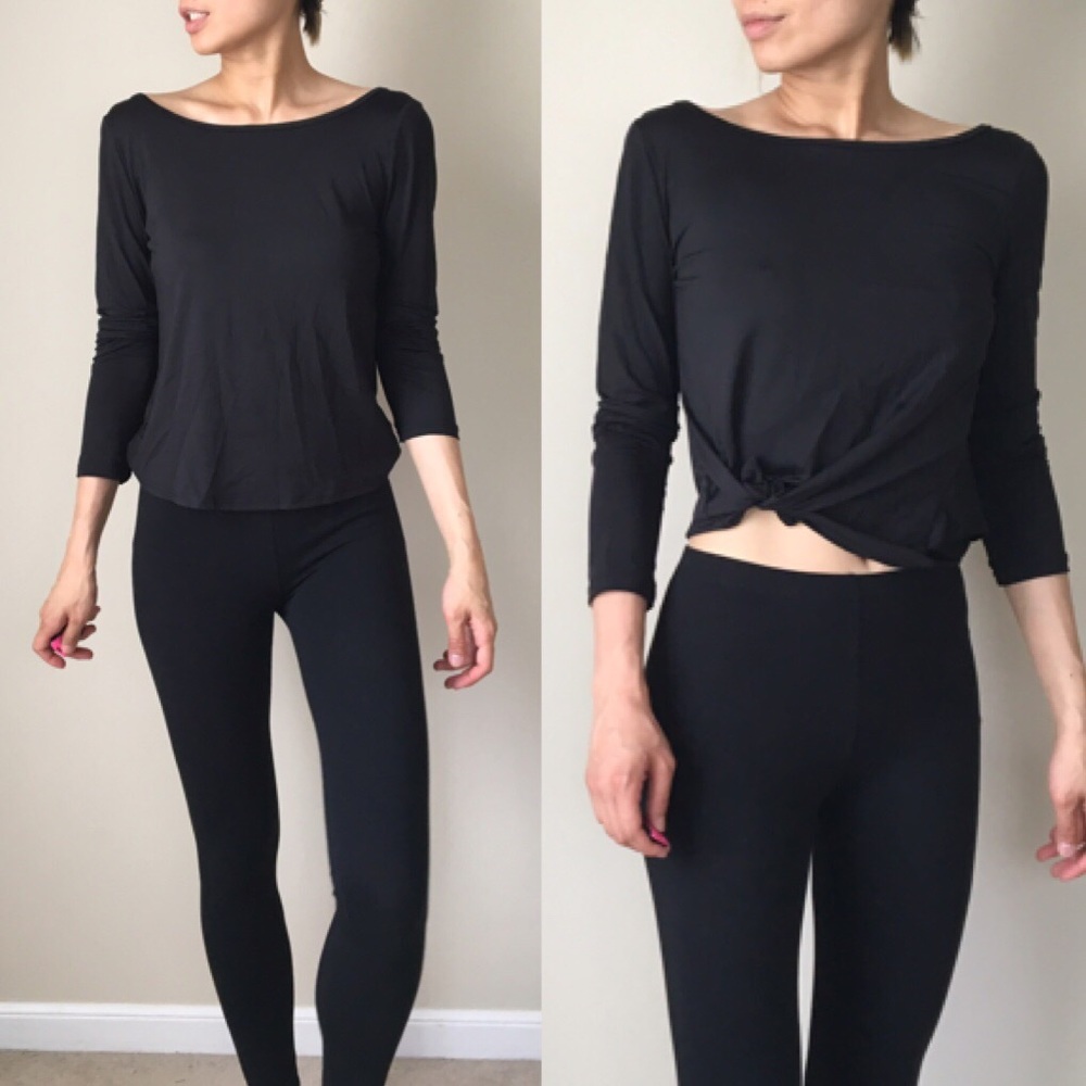 Open back long sleeve top. - Picture 4 of 4