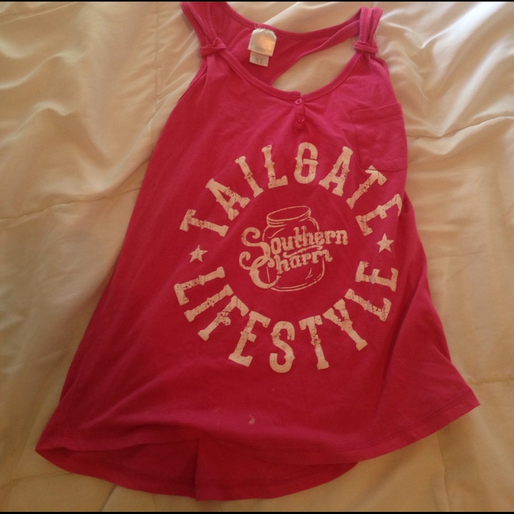 Pink southern charm tank top