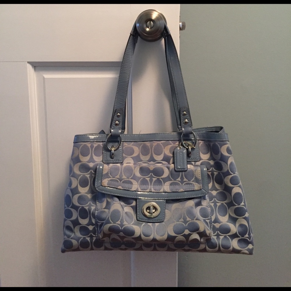 Coach Penelope Signature Sateen Handbag F19043