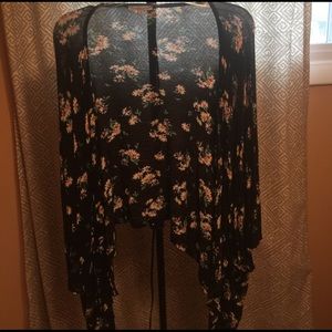 Charlotte Russe Floral Shawl