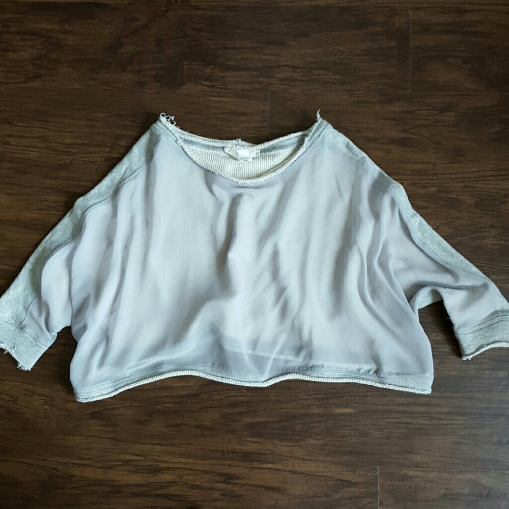 24 hr SALE LUSH Sexy shear front sweatshirt!