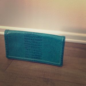 Banana Republic turquoise clutch