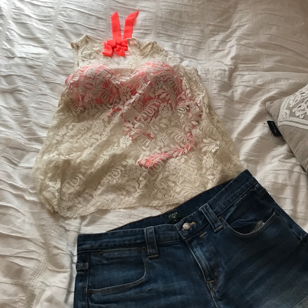 Lacey top! Great as swim suit cover up