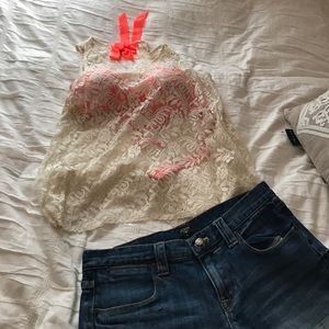 Lacey top! Great as swim suit cover up