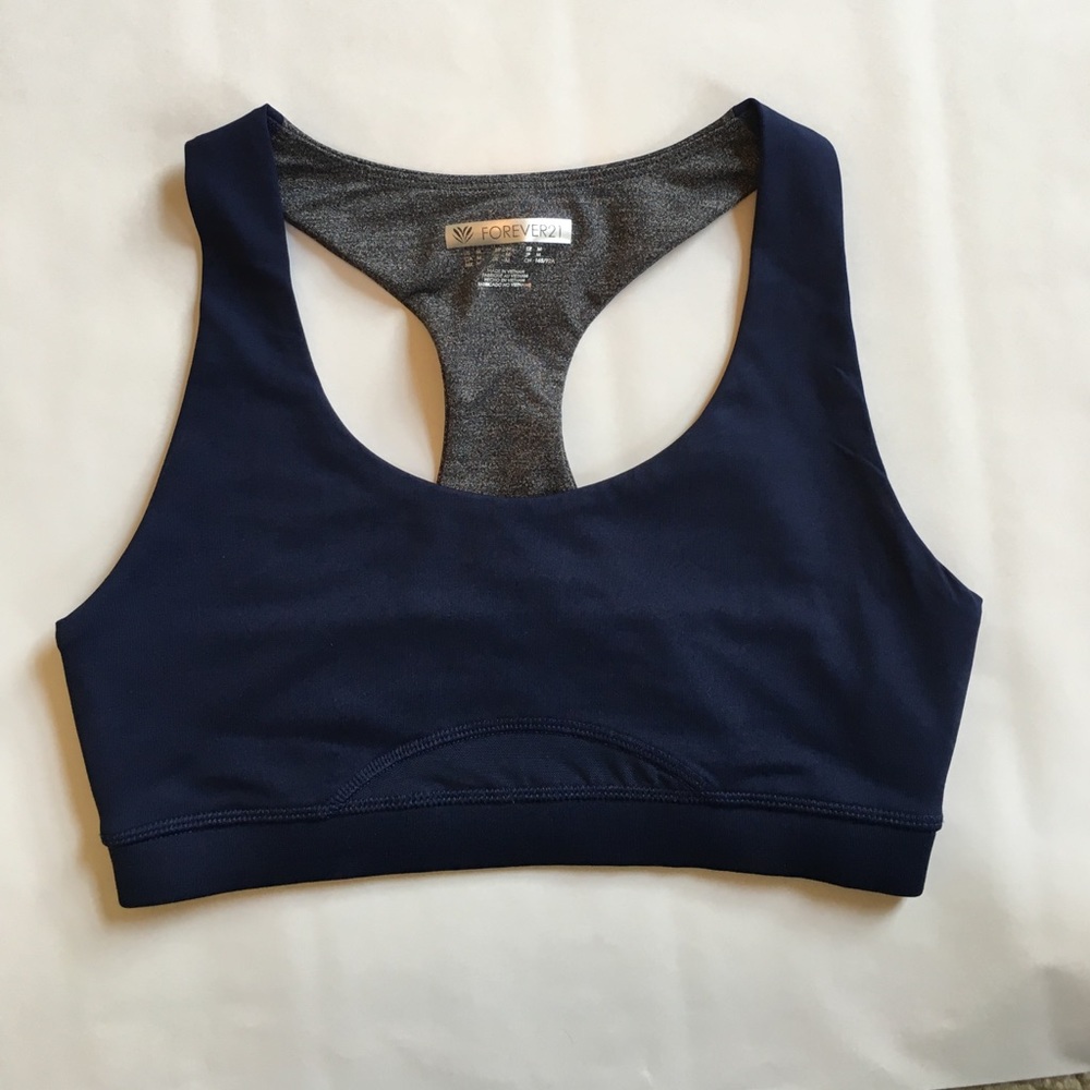 Forever 21 navy blue sports bra